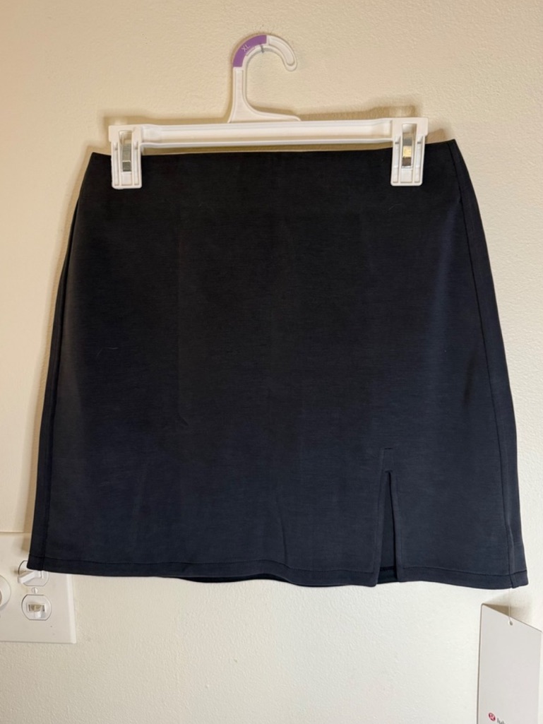 Lululemon Softstreme High Rise Mini Skirt Black Size S Nwt